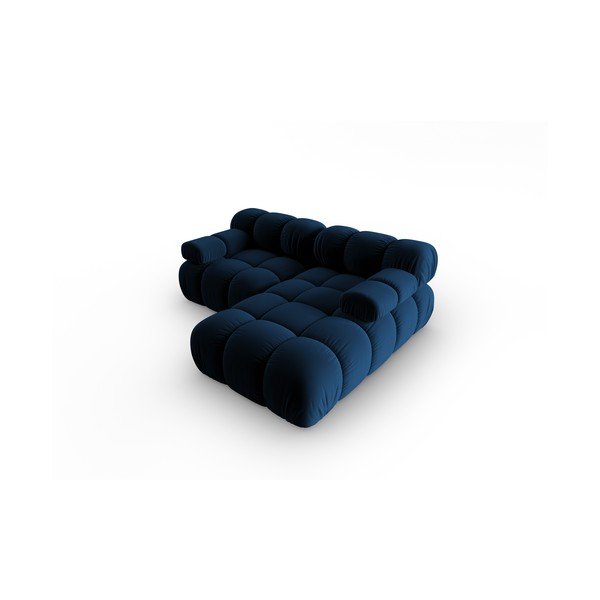 Divano angolare in velluto blu (angolo destro) Bellis - Micadoni Home-image-4