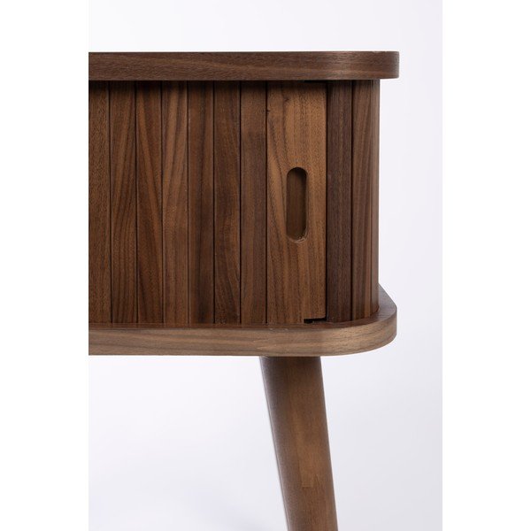 Comodino marrone con effetto noce Barbier – Zuiver-image-4