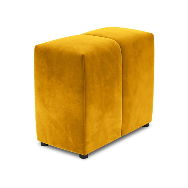 Bracciolo in velluto giallo per divano componibile Rome Velvet - Cosmopolitan Design
