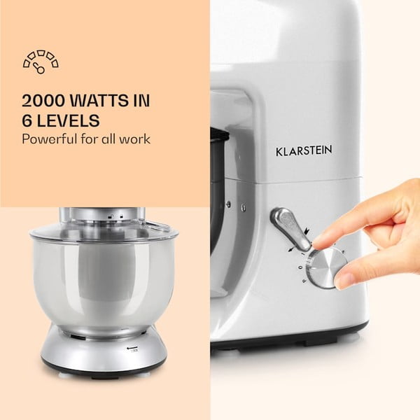 Robot da cucina multifunzione grigio Lucia Argentea - Klarstein-image-3