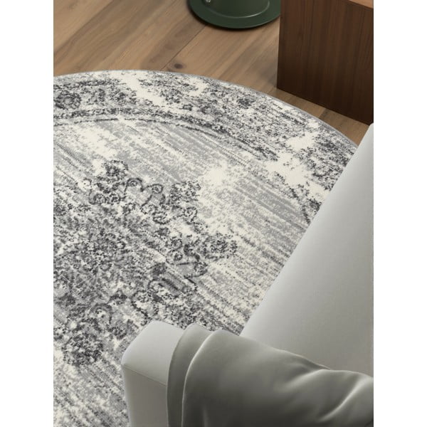 Tappeto rotondo grigio/color crema ø 160 cm Gloria Lydia – Hanse Home-image-1