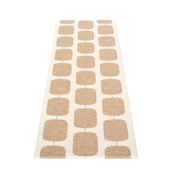 Passatoia da interno/esterno beige/color crema 70x200 cm Sten Light Nougat – Pappelina-image-2