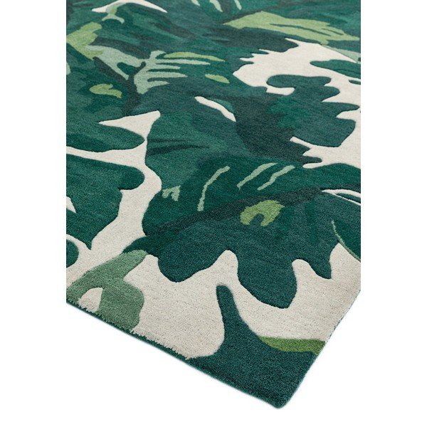 Tappeto in lana verde scuro tessuto a mano 120x170 cm Matrix - Asiatic Carpets-image-3