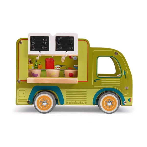 Auto di legno La Grande Famille Food Truck - Moulin Roty-image-4