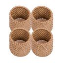 Set di 4 portatovaglioli in rattan naturale - Tiseco Home Studio