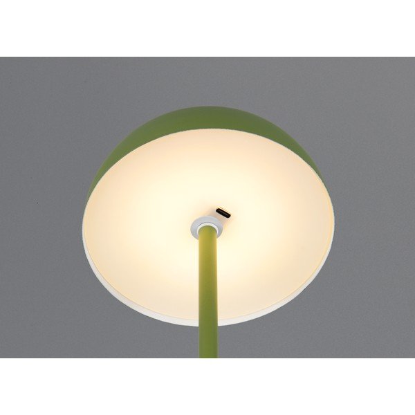 Lampada da tavolo LED verde con paralume in metallo (altezza totale 21 cm) Munoz – Reality-image-1