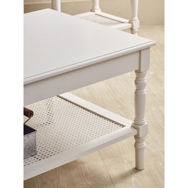 Tavolino da salotto bianco 60x120 cm Heritage – Premier Housewares-image-3