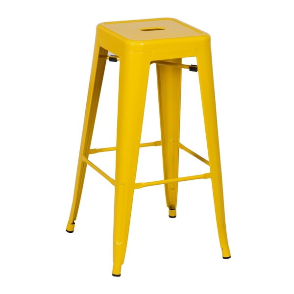 Set di 2 sgabelli da bar in metallo giallo (altezza seduta 76,5 cm) - Ixia