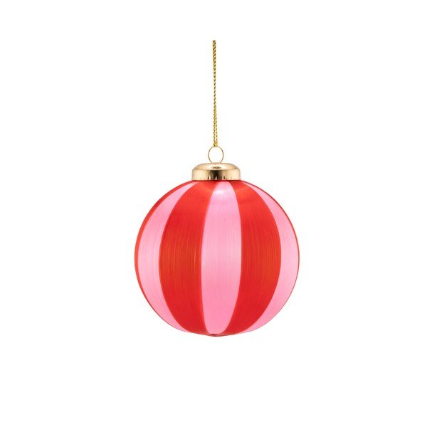 Set di palline di Natale in tessuto 6 pz 23,5 cm Yarn Stripe – Sass & Belle-image-4