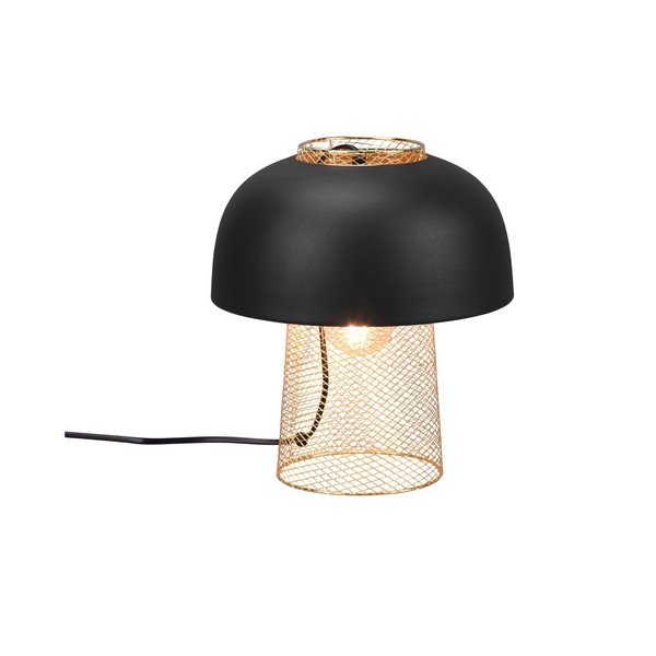 Lampada da tavolo nera opaca in metallo (altezza totale 28 cm) Punch – Reality-image-3
