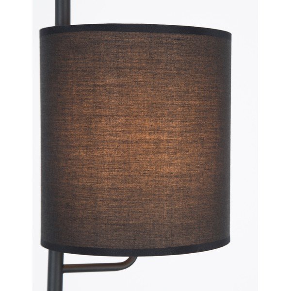 Lampada da terra nera in metallo (altezza totale 176 cm) Yama – Nova Luce-image-2