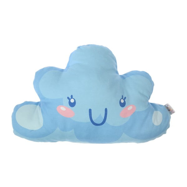 Cuscino per bambini blu con cotone Mike & Co. NEW YORK Cuscino giocattolo Hurro, 21 x 40 cm - Mike & Co. NEW YORK