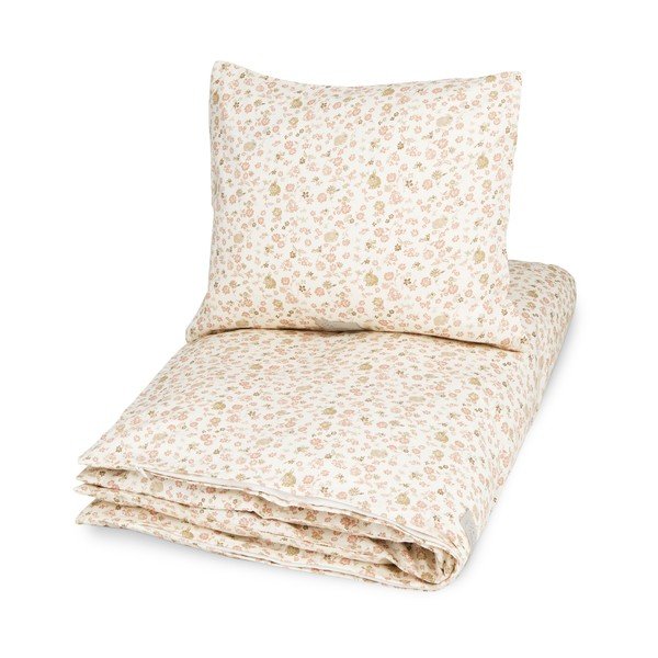 Set copripiumino e federa da bambini beige in cotone organico per culla 70x100 cm Augusta – Cam Cam Copenhagen