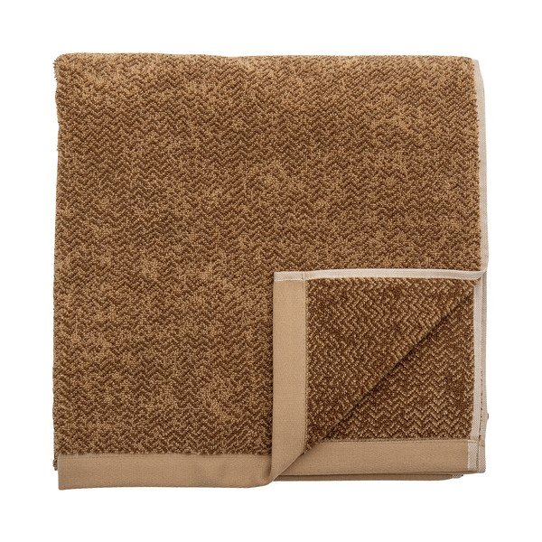 Telo da bagno in cotone marrone 70x140 cm Kahla - Bloomingville