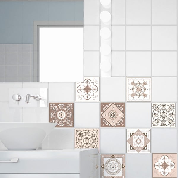 Set di 15 adesivi murali decorativi, 10 x 10 cm Ezeiza - Ambiance-image-3