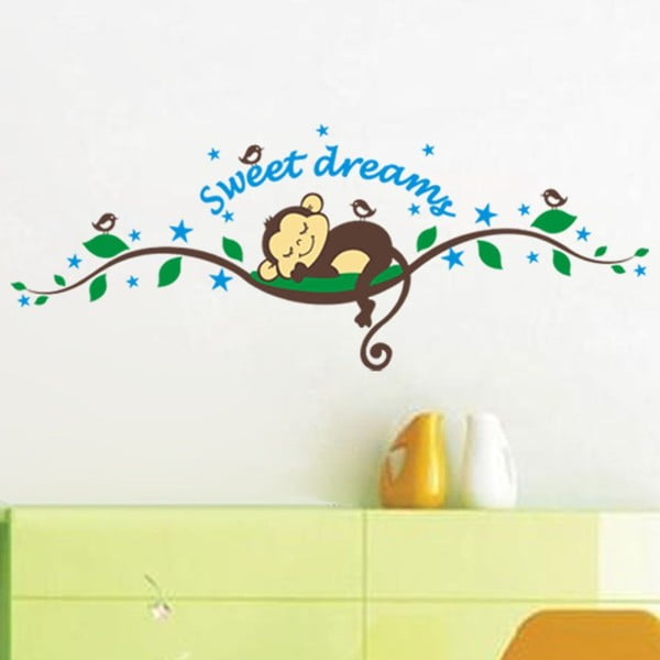 Set di adesivi murali Scimmie Sweet Dreams - Ambiance
