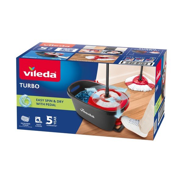 Set di secchi e mop per pavimenti Turbo - Vileda-image-3