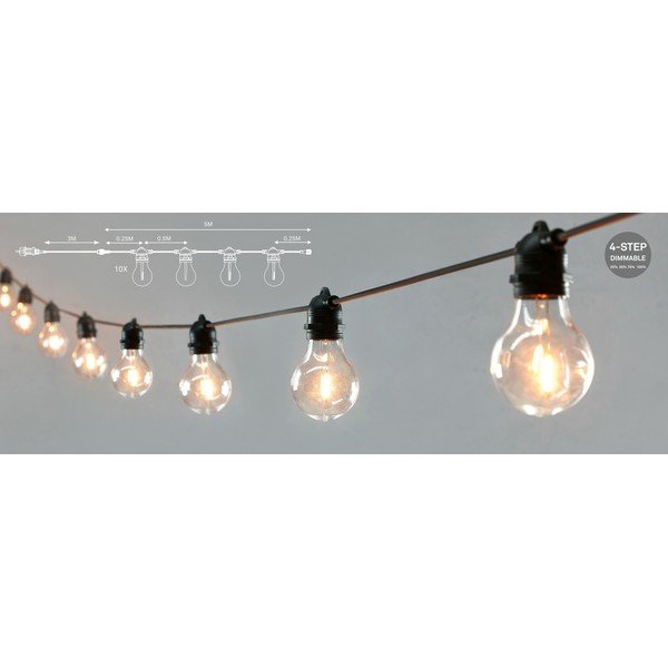 Catena luminosa numero lampadine 10 pz lunghezza totale 500 cm Link – Markslöjd-image-4