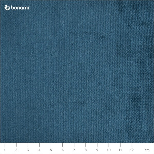 Poltrona in velluto blu con gambe nere Alegro - Max Winzer-image-1