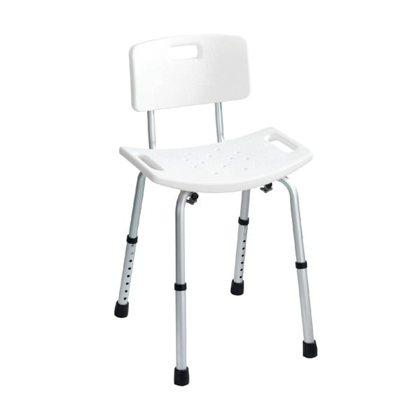 Sgabello da doccia con schienale 54 x 49 cm Secura - Wenko-image-3