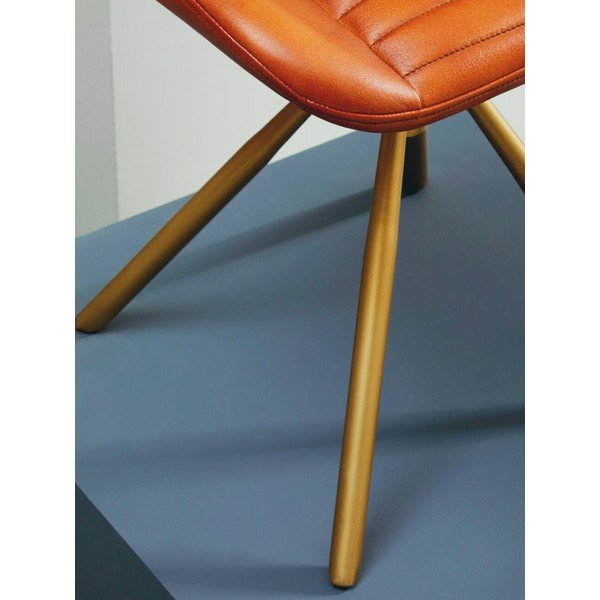 Poggiapiedi marrone con rivestimento in pelle Buffalo – Premier Housewares-image-4