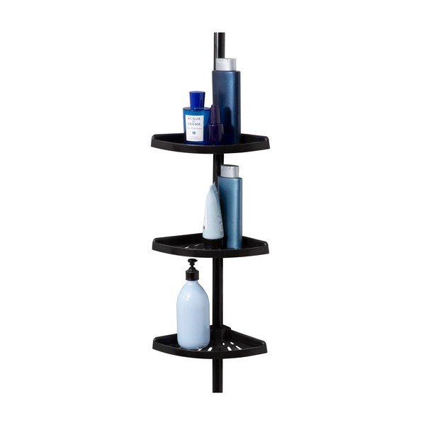 Mensola da bagno regolabile nera - Compactor-image-4