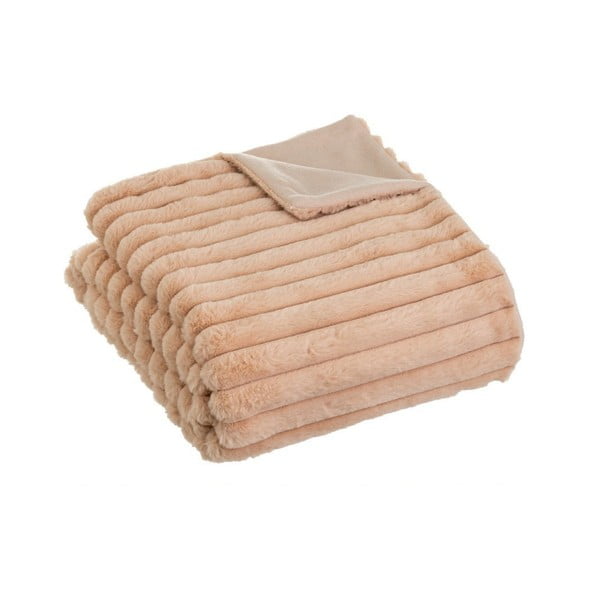 Coperta marrone chiaro in micropile 130x160 cm Fur Velvet – Casa Selección