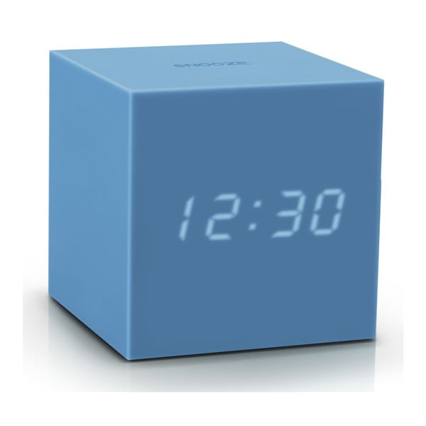 Sveglia a LED blu azzurro Cubo di gravità Gravity Cube Click - Gingko-image-2