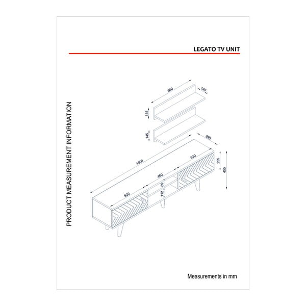 Sada TV komody a 2 polic Legato-image-3