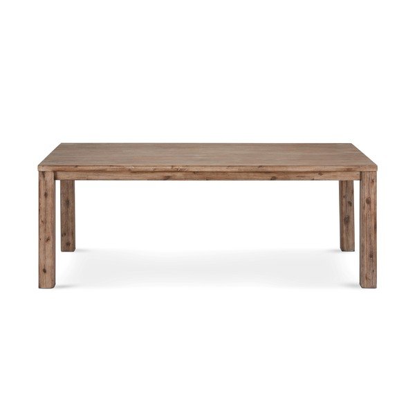 Tavolo da pranzo pieghevole in legno massiccio di acacia di colore naturale 90x140 cm Alaska - Furnhouse-image-1