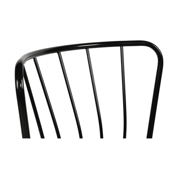 Sedie da pranzo in metallo nero in un set di 2 Yildiz - Kalune Design-image-2