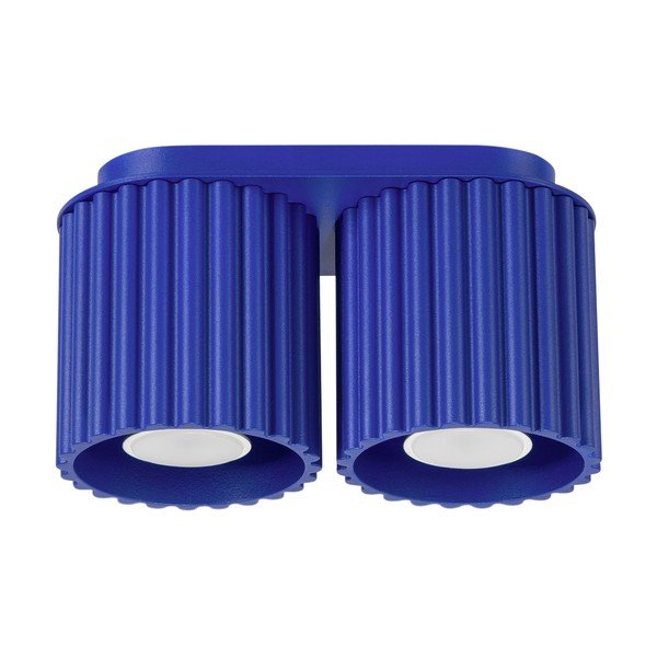 Faretto blu in metallo 10x21 cm Zora – Sollux