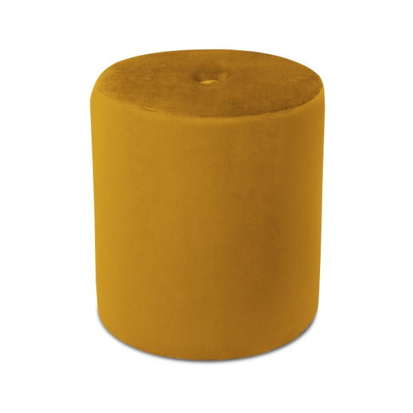 Pouf arancione , ⌀ 40 cm Fiore - Mazzini Sofas-image-2