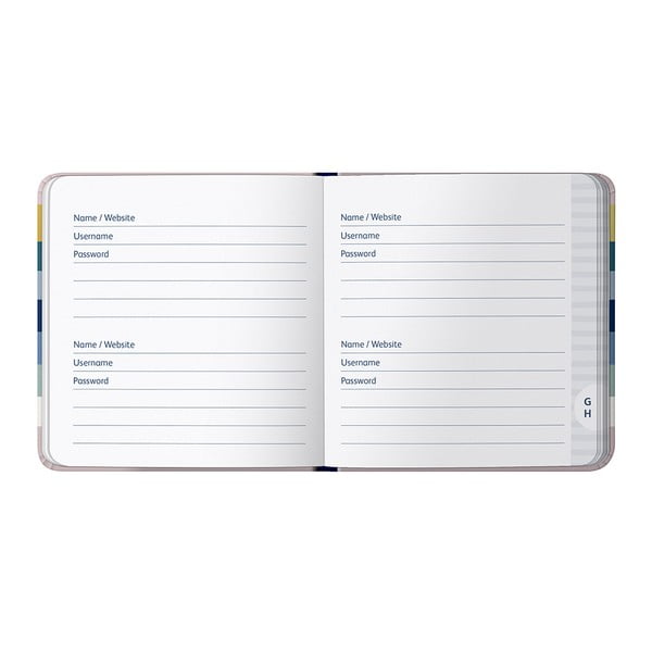 Agenda per password 96 pp. Stripe - Busy B-image-3