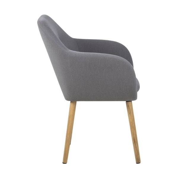 Sedia da pranzo grigio chiaro Emilia - Actona-image-4