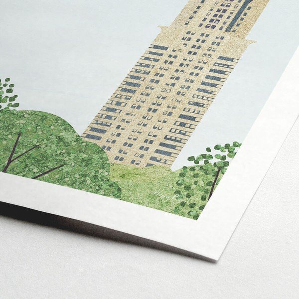 Poster 30x40 cm Chrysler Building – Travelposter-image-1