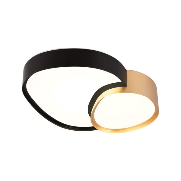 Plafoniera a LED in nero e oro 36x43,5 cm Rise - Trio-image-3