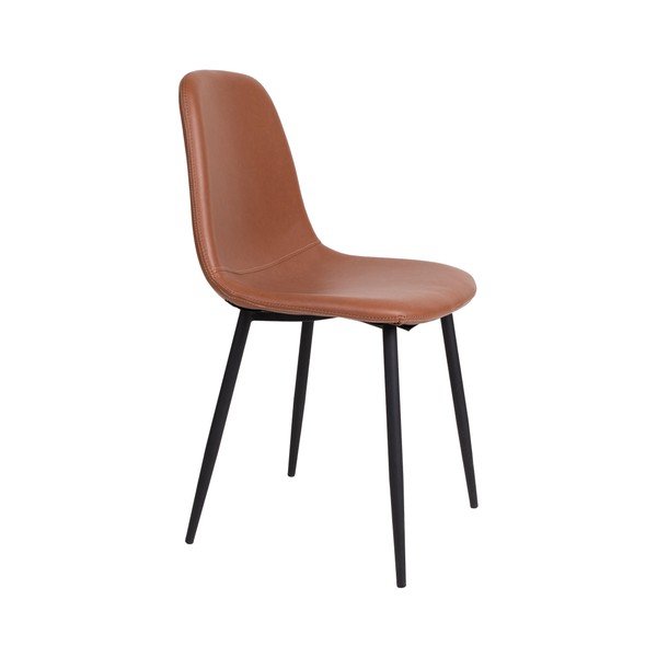 Set di 2 sedie marroni con gambe nere Stoccolma - House Nordic-image-2