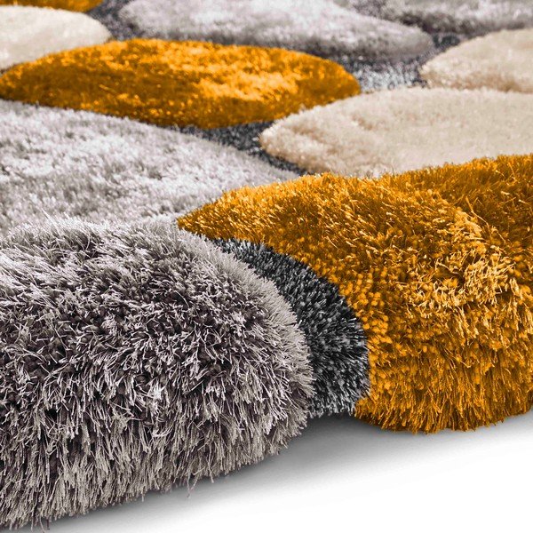 Tappeto grigio e giallo Rock, 150 x 230 cm Noble House - Think Rugs-image-4