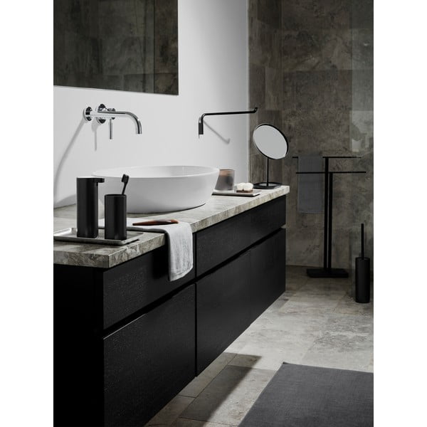 Portasciugamani in metallo nero, altezza 86 cm - Blomus-image-1