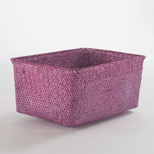 Růžový úložní košík Compactor Rush, šířka 30 cm