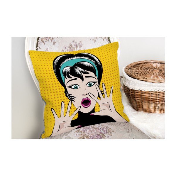 Federa in misto cotone PopArt Points, 45 x 45 cm - Minimalist Cushion Covers-image-2