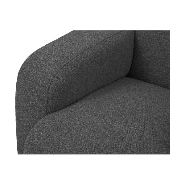 Divano angolare grigio scuro in tessuto bouclé (angolo destro) Molino - Micadoni Home-image-4