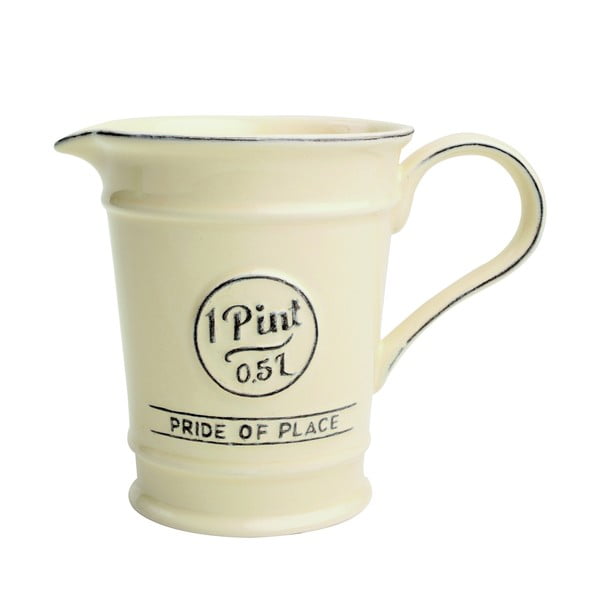 Krémový keramický džbánek T&G Woodware Pride Of Place, 500 ml