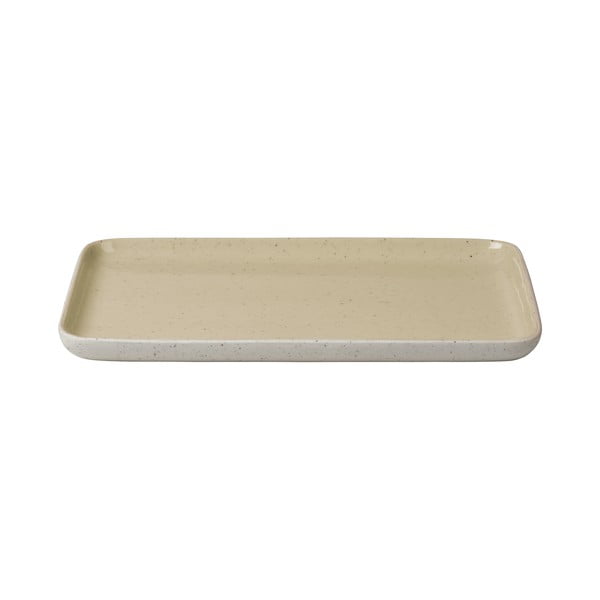 Piatto da portata in ceramica beige, 21 x 15 cm Sablo - Blomus