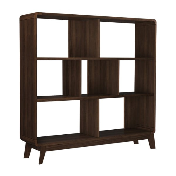 Libreria in noce 122x126 cm Cassie - Støraa