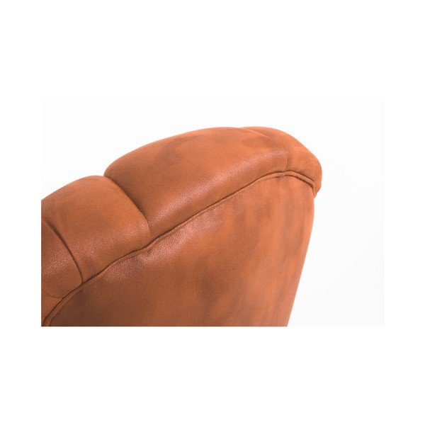 Poltrona in similpelle marrone cognac Camilla - Max Winzer-image-2