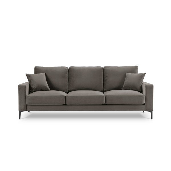 Divano in velluto grigio, 220 cm Harmony - Kooko Home