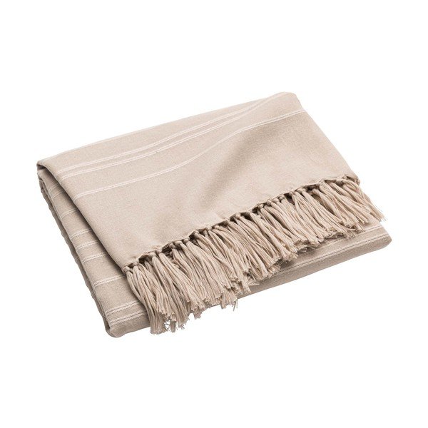 Copriletto beige in cotone 125x150 cm Lilia – douceur d'intérieur