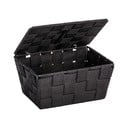 Cestino nero con coperchio Adria - Wenko